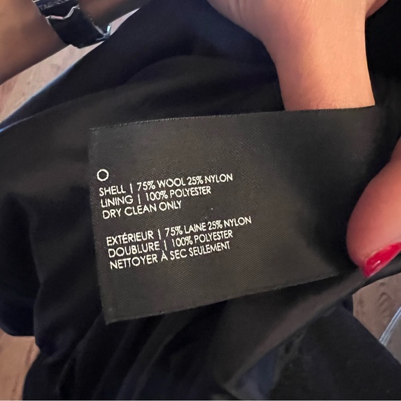 Black wool Club Monaco jacket, size XS - Picture 8 of 8